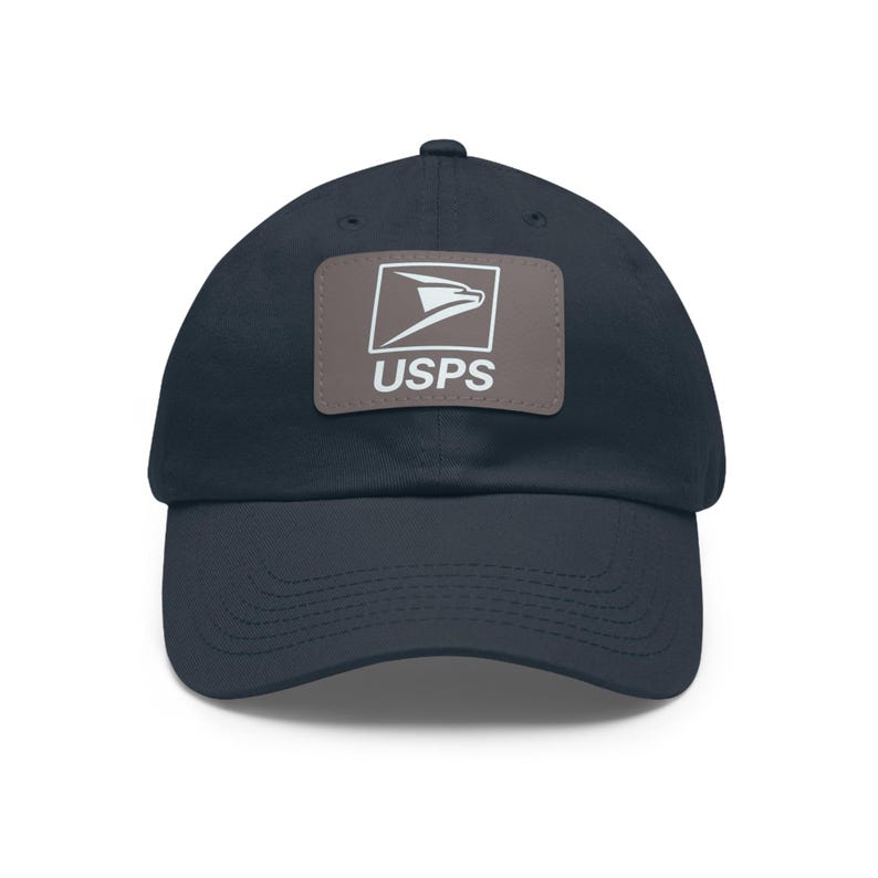 Gorra de papá personalizada con parche de cuero, estilo casual, regalo único para fanáticos de USPS, accesorio moderno para el día a día, accesorios unisex. imagen 10