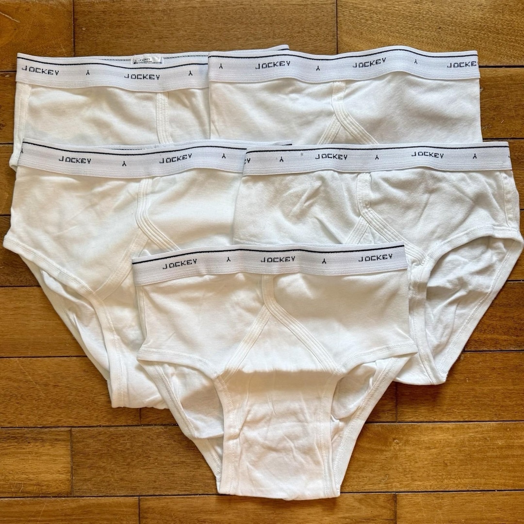 5pc NEW! 2004 VTG Men Jockey Classic Y Front Low Rise Brief 36 Cotton ...