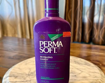 NEW! 1990 90s Vintage Perma Soft Revitalizing Shampoo Advanced Formula 10fl oz