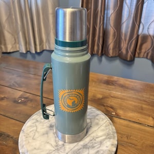 VTG Stanley 1.1 Qt Thermos Vacuum Bottle Screw On Cap/Cup Michigan Farm Bureau image 3