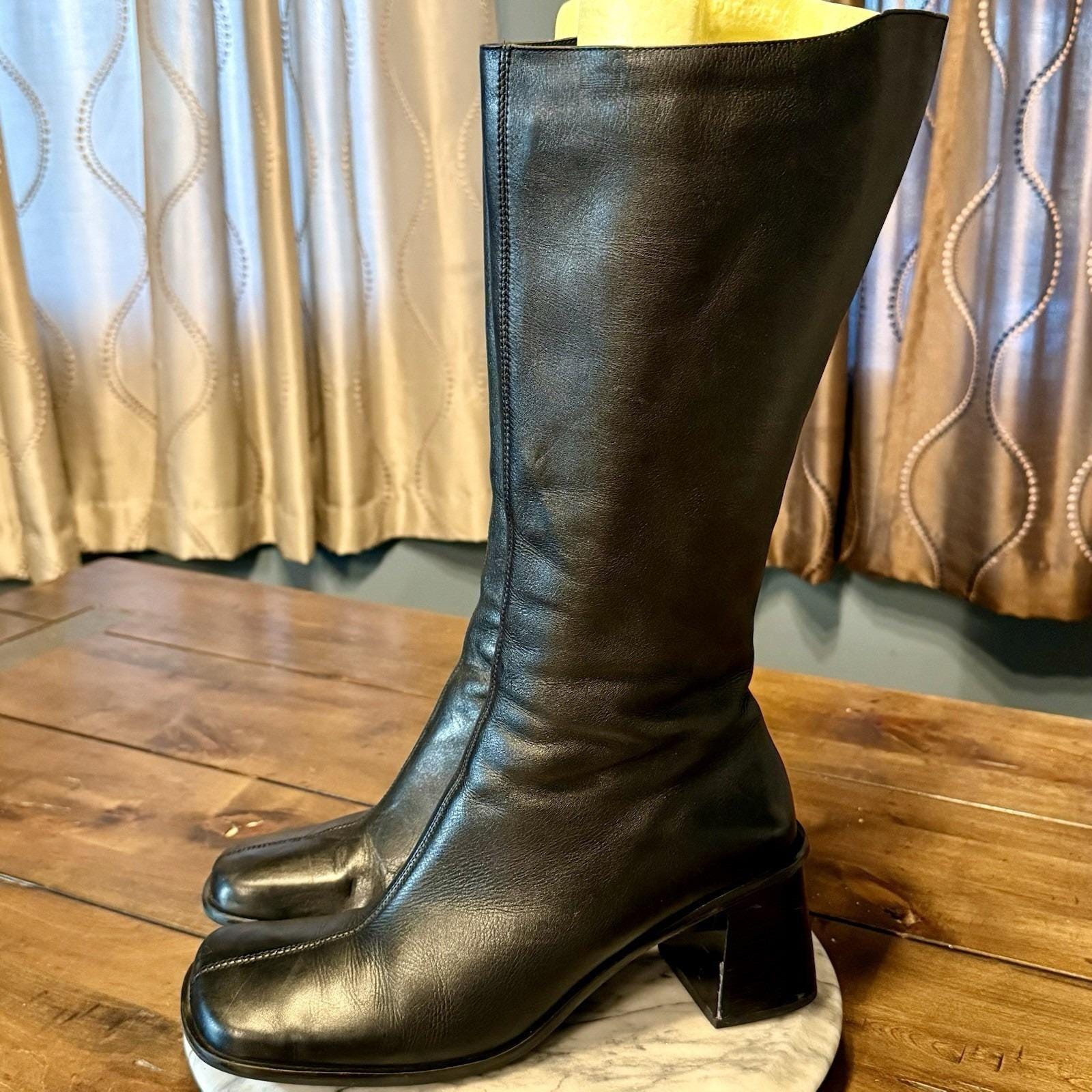 Y2k Square Toe Boots - Etsy