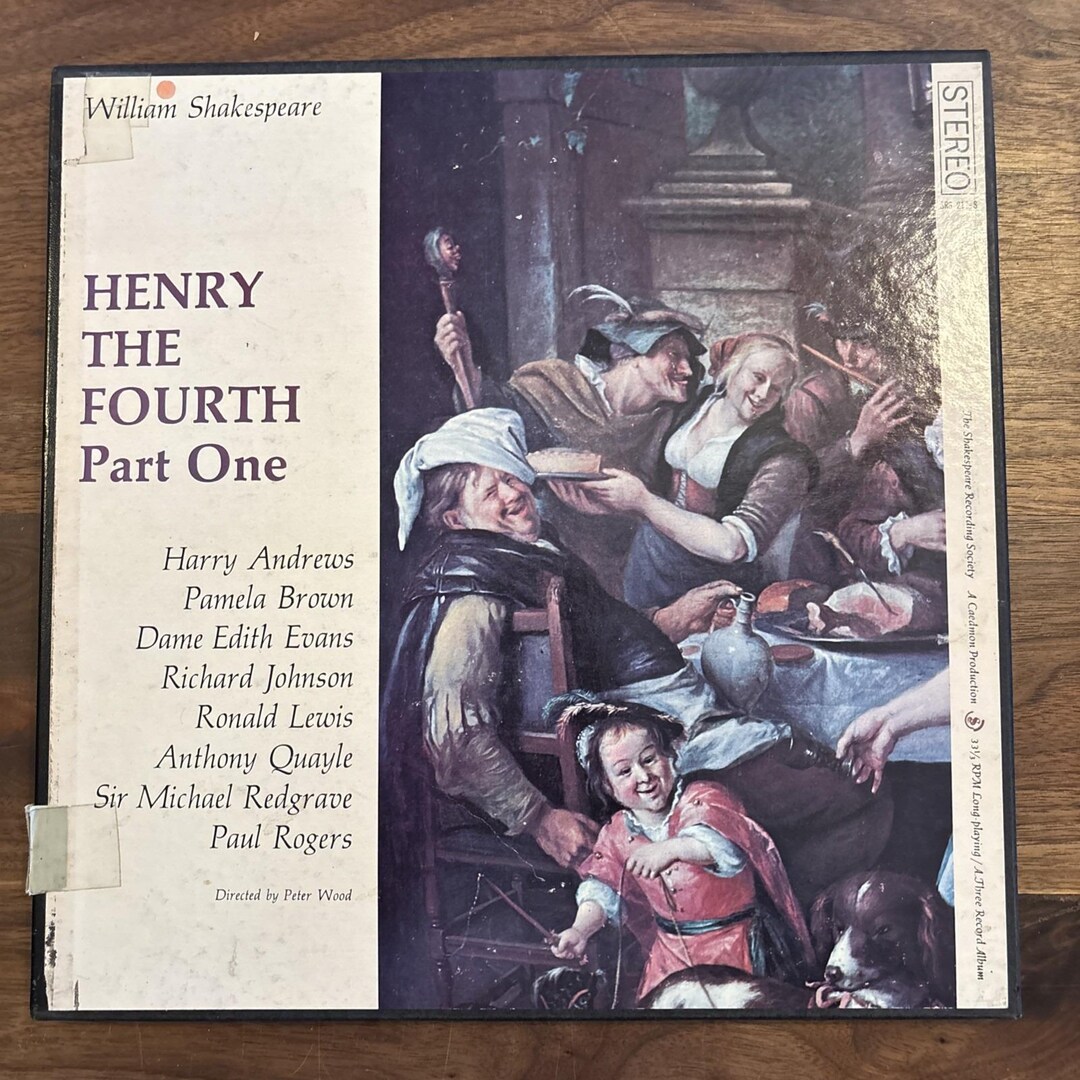 Shakespeare Henry the Fourth Part One 3 Vinyl LP Record Box Set - Etsy