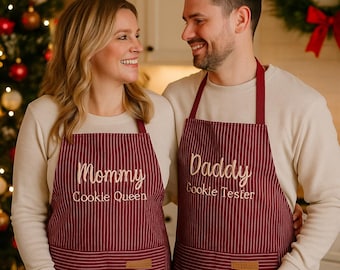 Personalized Embroidered Cotton-Blend Apron – Custom Cooking Gift