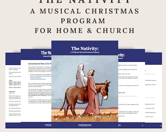 Programme musical de Noël de la Nativité : Script de la réunion de Sainte-Cène des saints des derniers jours (imprimable), script musical de Noël