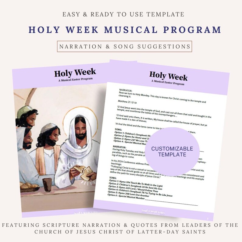 Holy Week Easter Musical Program | LDS Easter Musical Sacrament Meeting ...