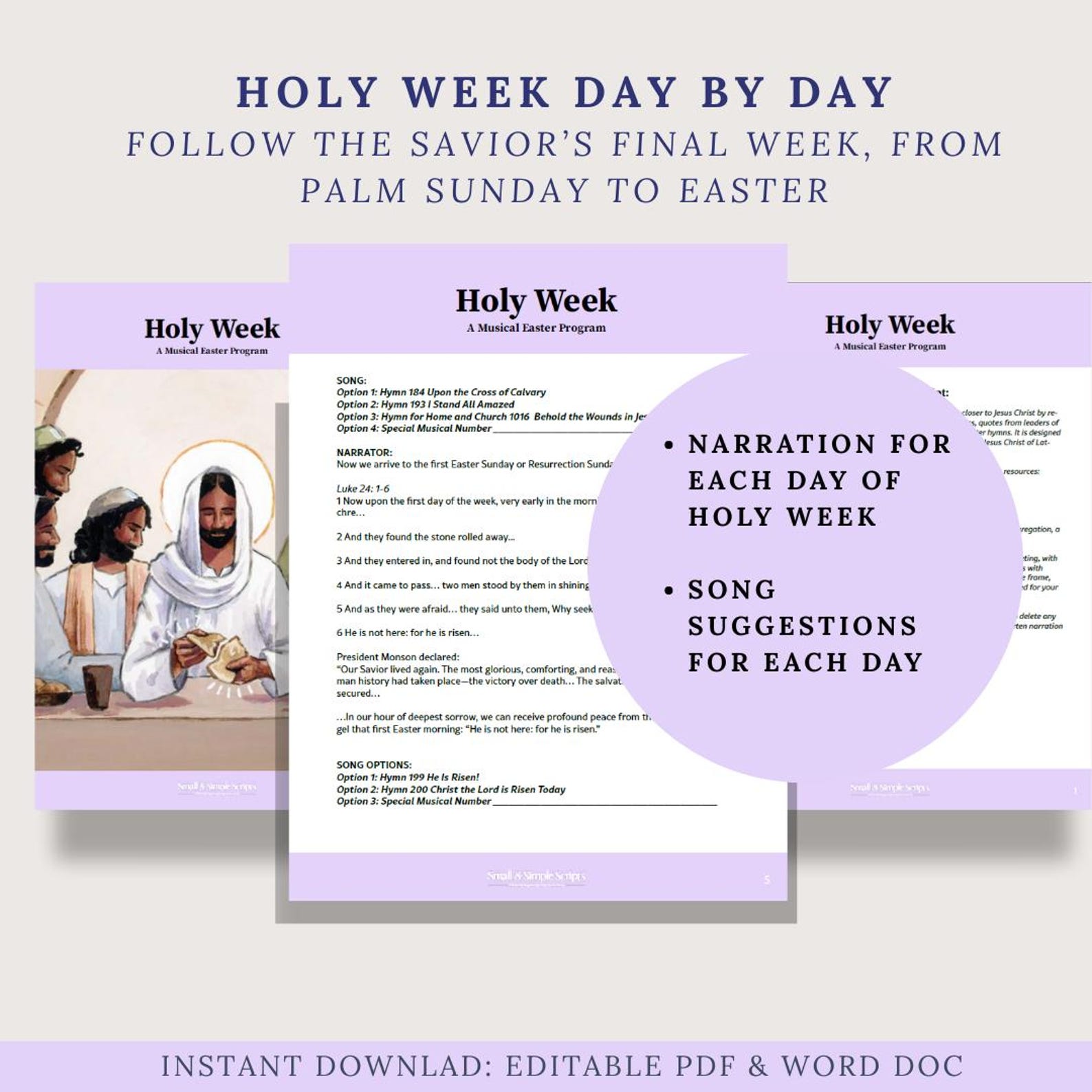 Holy Week Easter Musical Program | LDS Easter Musical Sacrament Meeting ...