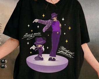 Michael Jackson Mickey Mouse Dance Shirt, Retro King of Pop Graphic Tee