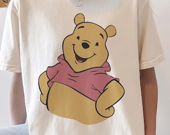Vintage Disney Winnie The Pooh Comfort Colors Shirt, Retro Pooh Pastel Watercolor Shirt, Group Matching Shirt, Family Vacation 2026 Shirt
