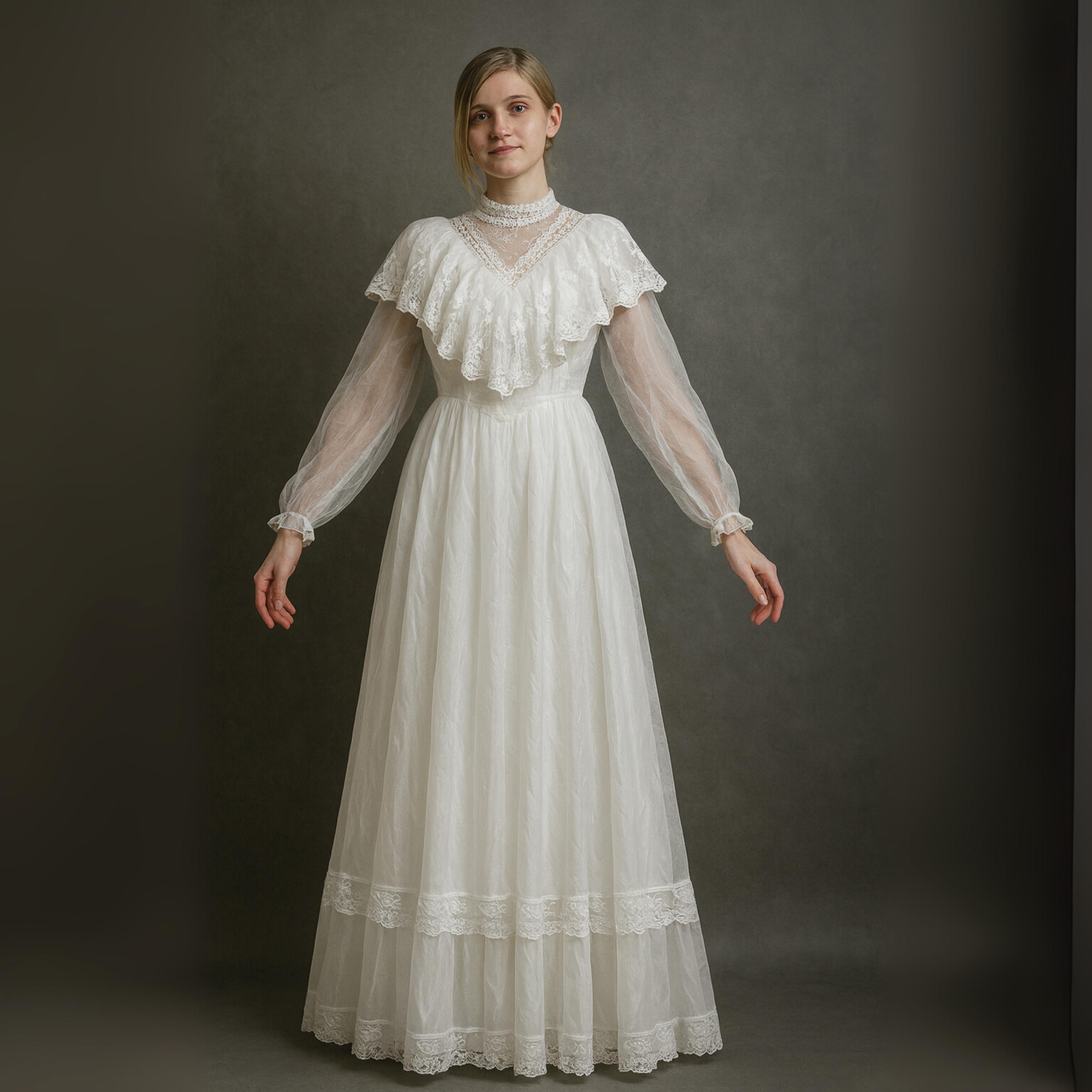 【新品M】LIMITED VINTAGE LACE DRESS Lace A-Line Mini Dress | David's Bridal
