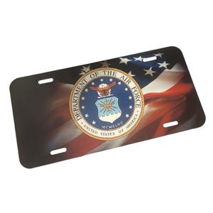 Us Air Force Military Front License Plate