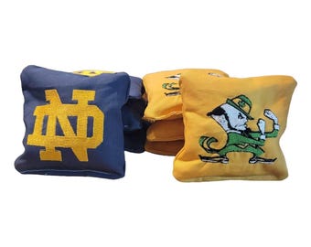 Bolsas de cornhole de Notre Dame (8 bolsas)