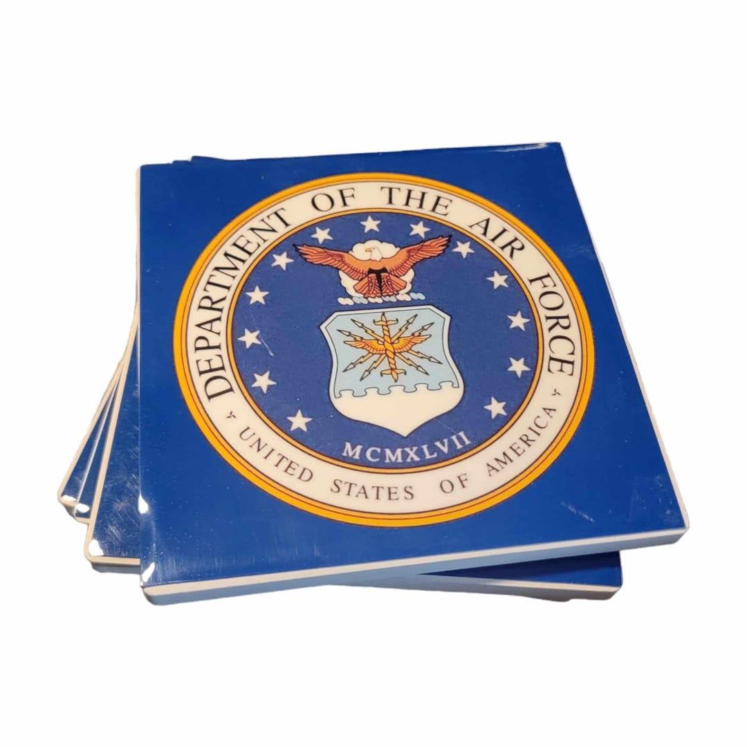 Usaf Coasters United States Air Force Style Coasters - Set of 4 - Etsy