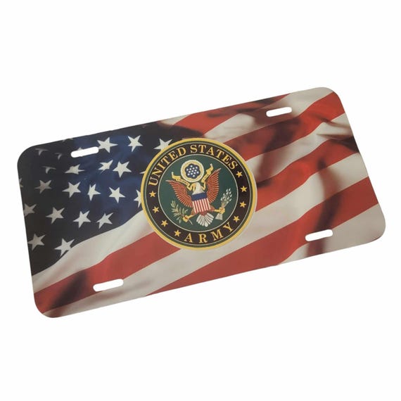 Us Army Military Front License Plate - Etsy