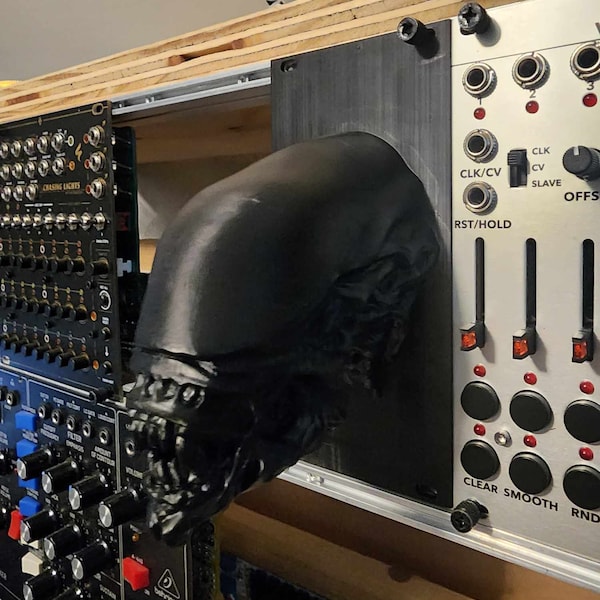 12hp Alien head eurorack blank eurorack blind