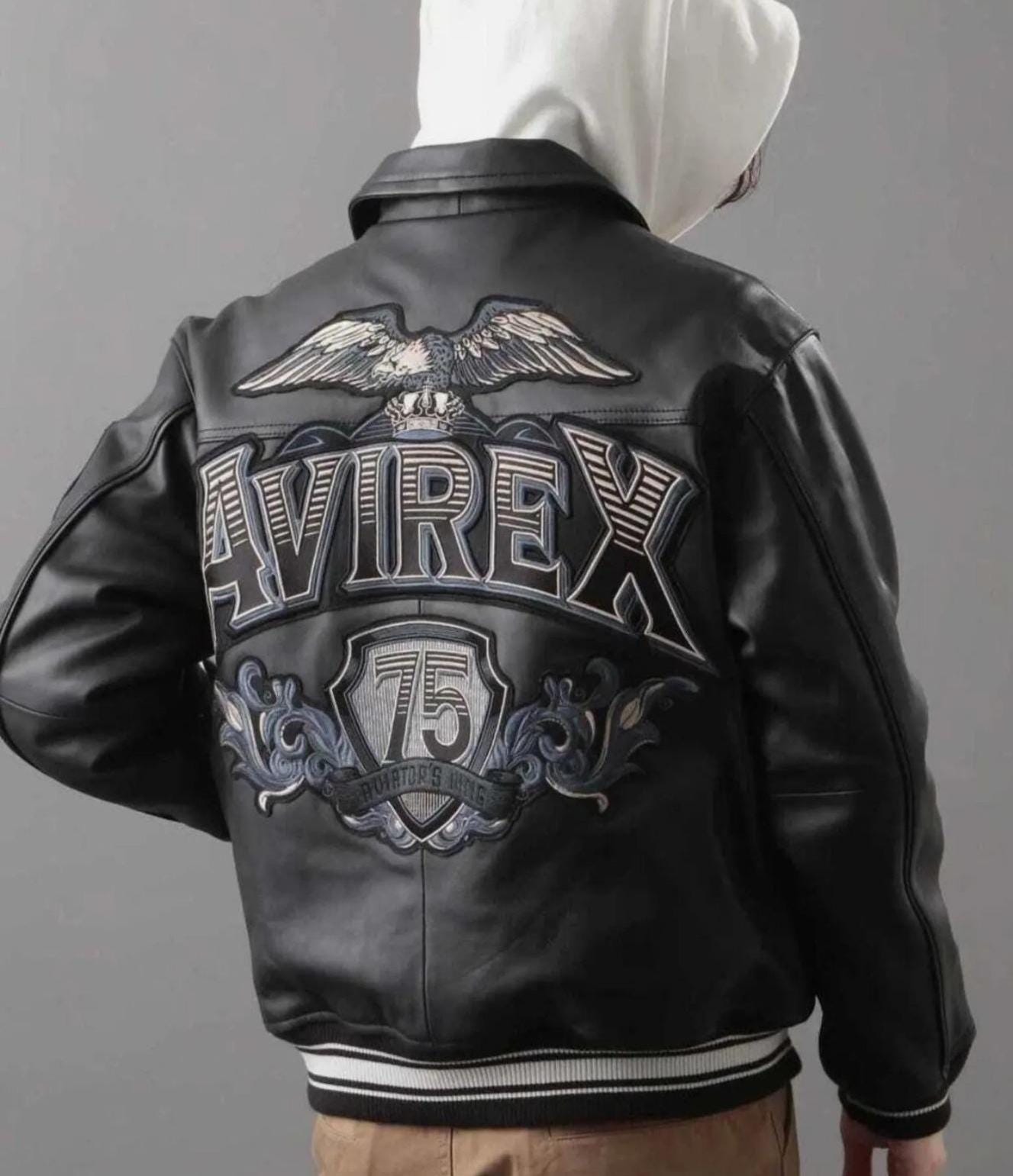 Vintage avirex leather jackets - Etsy 日本