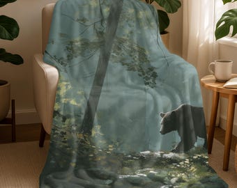 Abstract Pastel Floral Fleece Sherpa Blanket, Soft Cozy Throw, Modern Botanical Design, Vibrant Home Decor, Bedroom or Living Room Gift 0149
