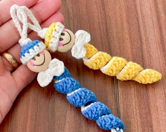 Crochet Spiral Doll Pattern PDF, Mini Hanging Toy Tutorial, Cute Twisted Body Design