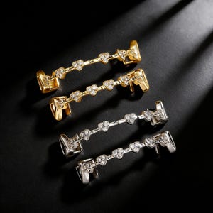 Iced Out Zircon Grillz: Hip Hop Gold Tooth Cap, Streetwear Accessory
