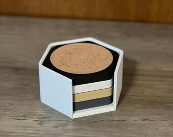 3D Printed Smart Coaster Set