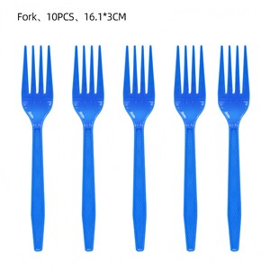 99 Nights in the Forest Birthday Party Decor Set | Banner, Backdrop, Balloons, Cake Topper & Tableware | Magical Kids Gamer Party Supplies 10PCS Forks