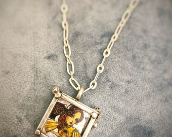Chain Necklace with Art Charm