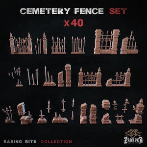 Cemetery Fence Basing Bits Set