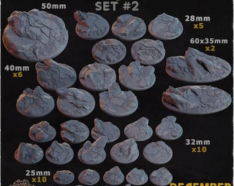 Rocks (Set #2) Bases/Toppers