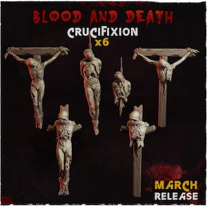 Blood and Death Crucifixion Basing Bits Set