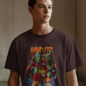 Naruto inspired Anime T-Shirt Unisex, Japanese Manga Graphic Tee, Otaku Streetwear Gift for Men/Women