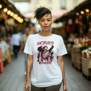 Nezuko Kamado Anime T-Shirt: Japanese Manga Graphic Tee