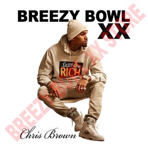 Chris Brown PNG File: Breezy Bowl T-Shirt Design (Digital Download)