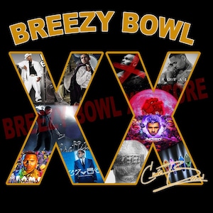 Chris Brown Breezy Bowl PNG: T-Shirt Design Digital Download
