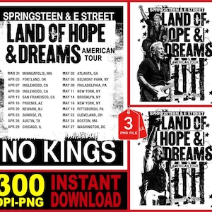 Gira de Bruce Springsteen "La Tierra de la Esperanza y los Sueños" (PNG) (Descarga digital)