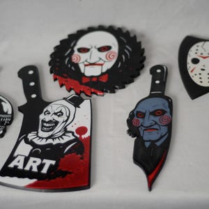 Halloween Horror Icons Knives - Magnets - Holographic - Decor - Gift