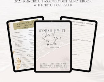 Worship with Spirit and Truth 2025-2026 Circuit Assembly (Circuit Overseer) JW Digital Notebook
