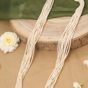 Multi-Strand Freshwater Seed Pearl Necklace: Elegant Layered Bridal Jewelry