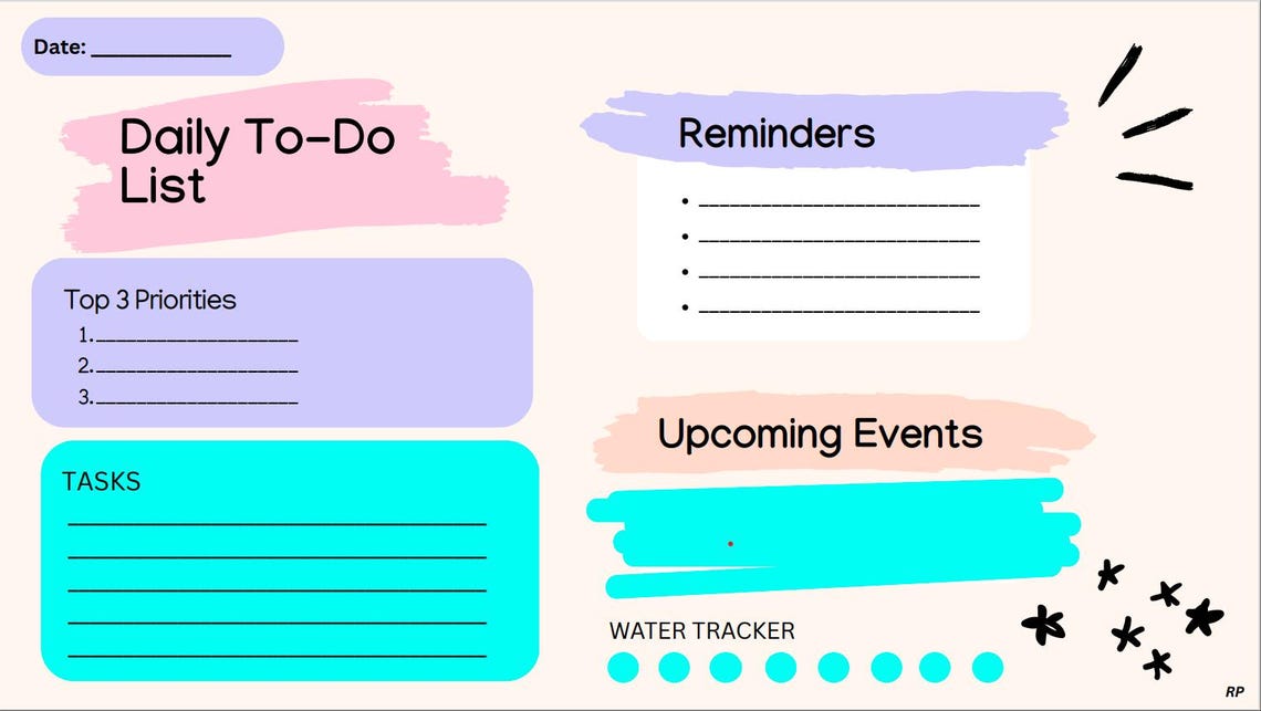 Printable Daily To-do List- Minimalist Planner Page - Instant Download ...