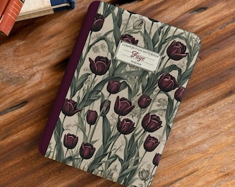 ヴィンテージフローラルチューリップKindleケース2024 Paperwhite 11thカバー、レトロなボタニカルノートブックデザインKobo Libra＆Claraケース、Colorsoft電子書籍リーダーカバー