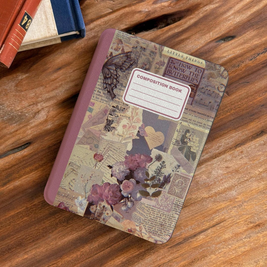 Vintage Collage Kindle Case 2024 Paperwhite 11th Cover, Ephemera ...
