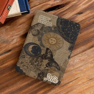 Celestial Kindle Case Kobo Case Strong Magnetic Detachable Cover for Paperwhite Basic Clara Bw Libra Colour Book Lover Gift Original Artwork