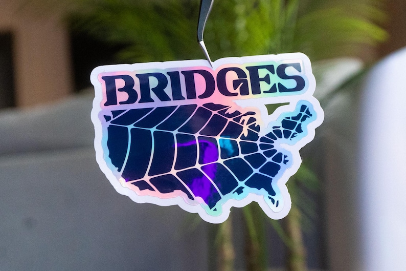 Bridge Access Program Sticker Death Stranding - Bridges Logo - Holographic Vinyl Sticker - Continent ...
