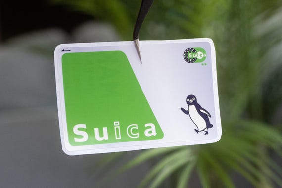 Japanese Suica - Waterproof Vinyl Card Sticker - Etsy