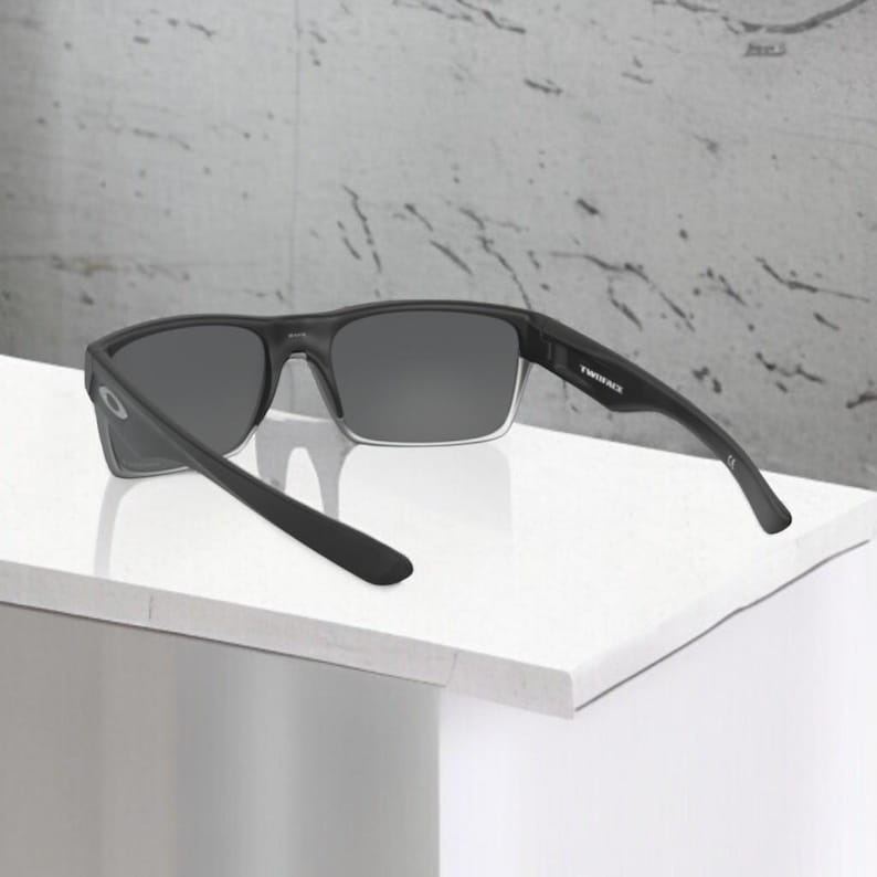 NEW*Oakley Two Face Black-Silver/Grey Polarized Sunglasses 9189-46 image 3