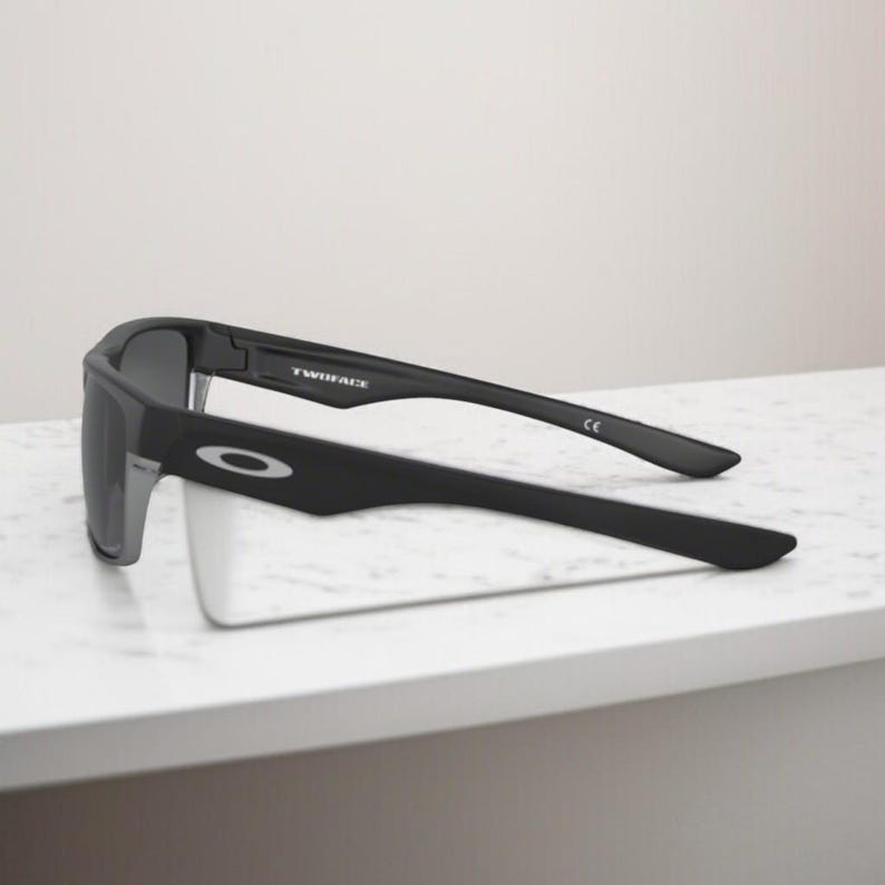 NEW*Oakley Two Face Black-Silver/Grey Polarized Sunglasses 9189-46 image 2