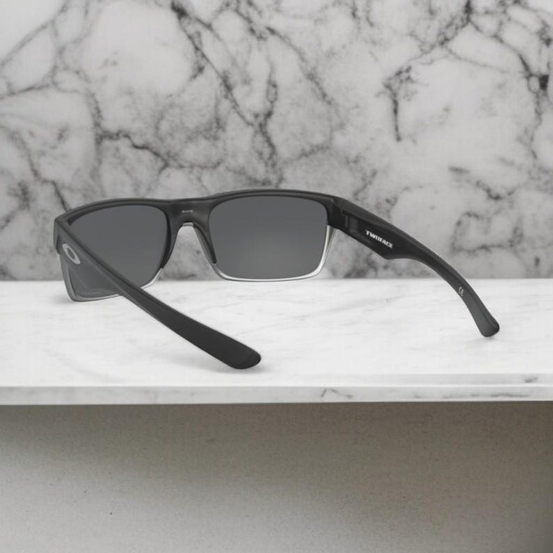 NEW*Oakley Two Face Black-Silver/Grey Polarized Sunglasses 9189-46 image 14