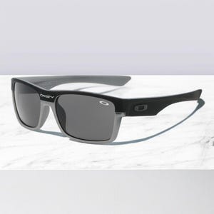 NEW*Oakley Two Face Black-Silver/Grey Polarized Sunglasses 9189-46 image 9