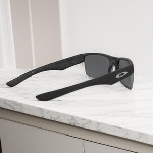 NEW*Oakley Two Face Black-Silver/Grey Polarized Sunglasses 9189-46 image 11