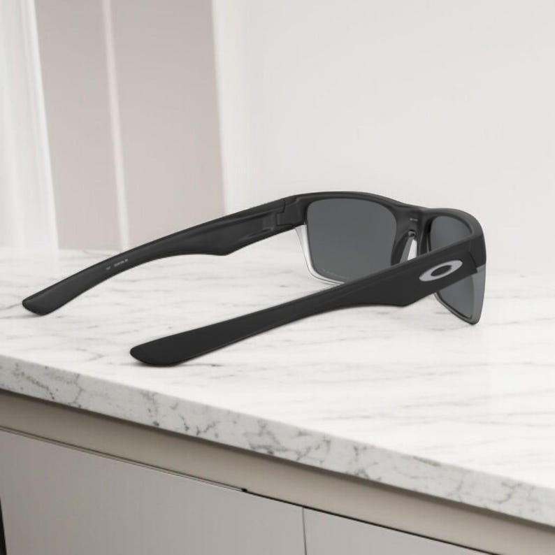 NEW*Oakley Two Face Black-Silver/Grey Polarized Sunglasses 9189-46 image 11