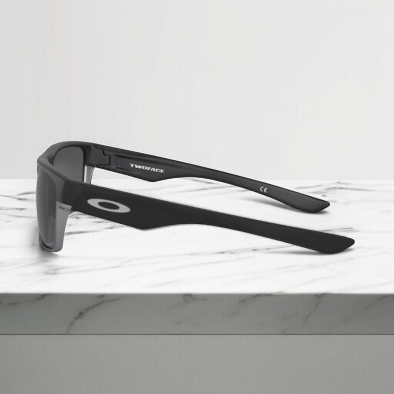 NEW*Oakley Two Face Black-Silver/Grey Polarized Sunglasses 9189-46 image 6