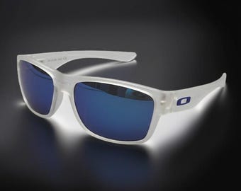 NEW*Oakley Two Face White/Ice Blue Polarized Sunglasses 9189-46